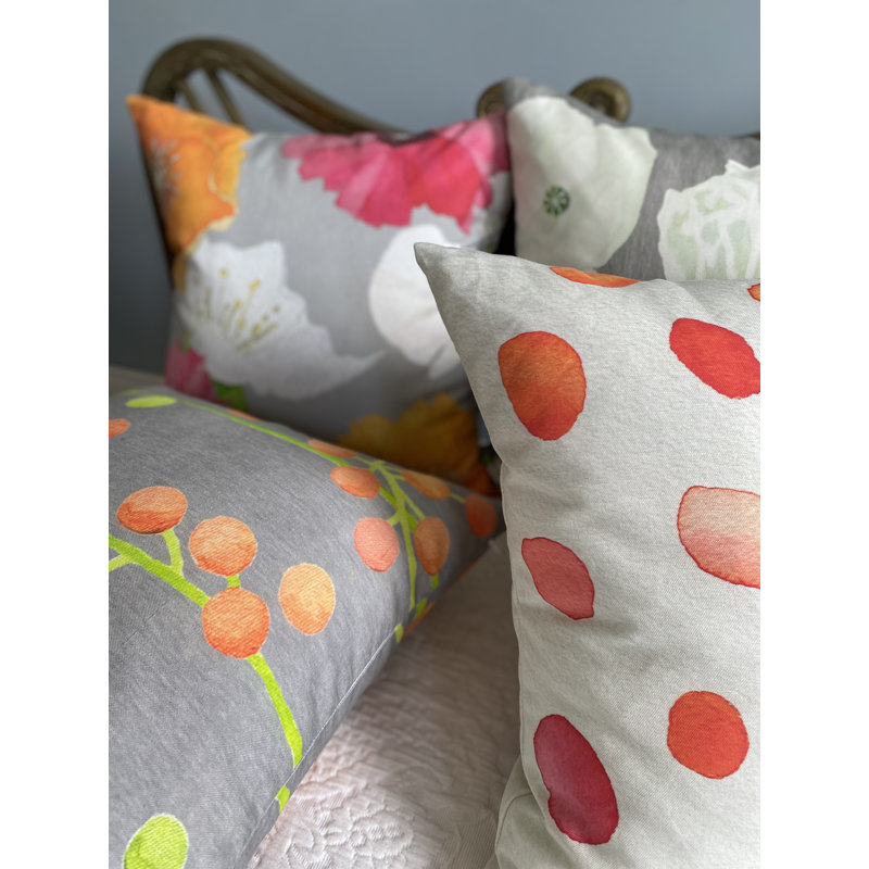 Cotton Reversible Throw Pillow