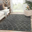 Nostalgia Hand Knotted Wool Geometric Area Rug in Gray/White-1223709212