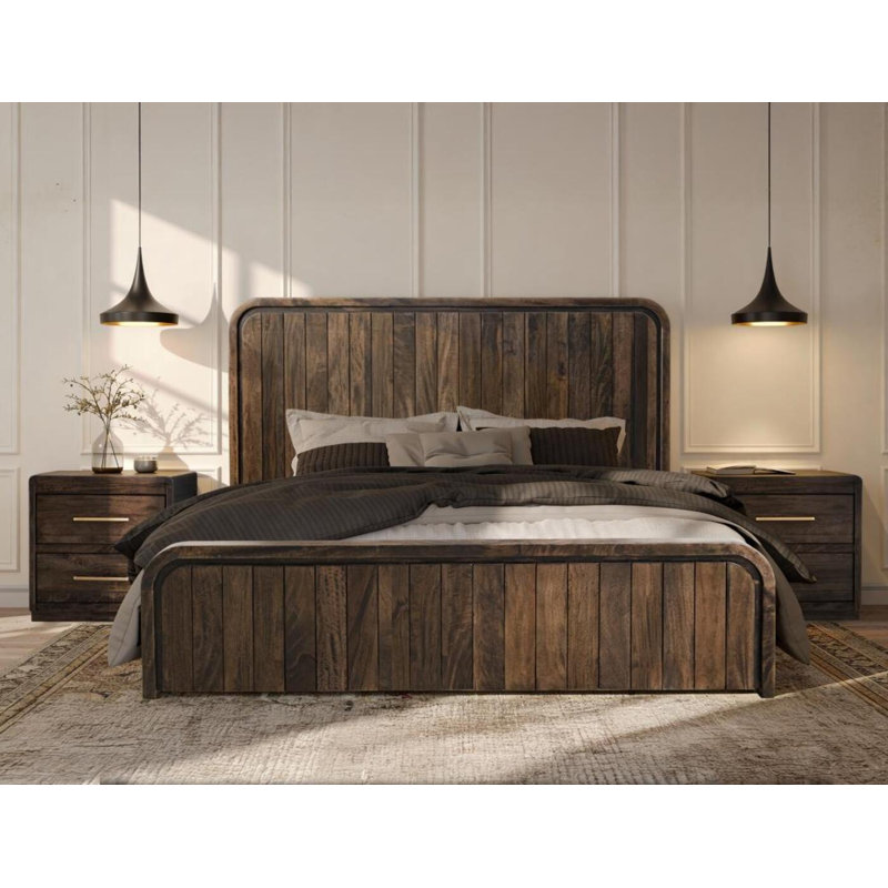 Grand lit plateforme Mezquite, Queen
