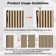 2pcs x "106 x 20.5" 3D Acoustic/Sound proof Wood Slat Wall Panels (set of 2/30.2 sq. ft.)