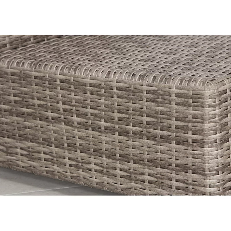 Ensemble de conversation extérieur gris - Fauteuils et table basse avec coussins pour la détente