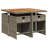  Patio Dining Set Set Of 4 Gray, Brown, Dark Gray Cushion-1935239095-1935239093