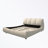 Luxury Platform Bed With Oversized Padded Backrest, Upholstered Platform Bed, Unique Bed-1041771231-1041771202
