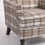 Chaise d'appoint rembourrée, fauteuil vintage pour le salon