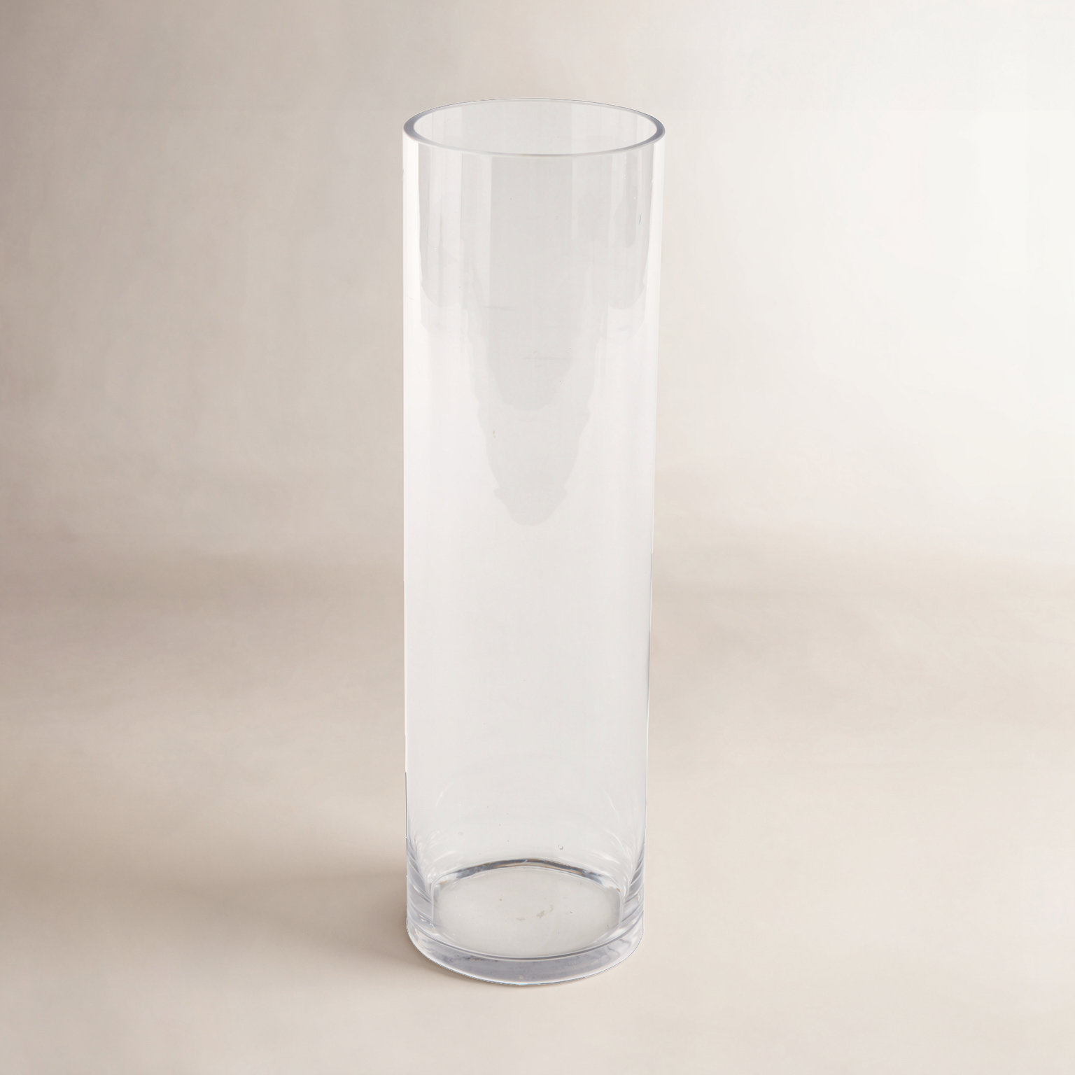 Glass Table Vase, 19.55" H x 5.9" W x 5.9" D
