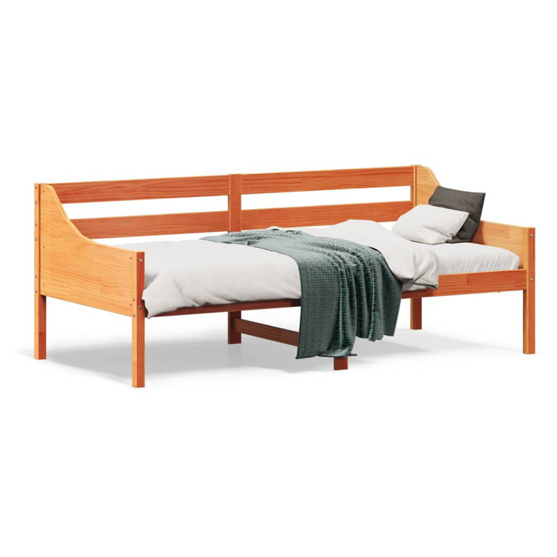 Aribelle Solid Wood Daybed, Wax Brown, Single (3')