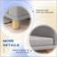 Canapé-lit pour animaux de compagnie avec coussin lavable pour grands chiens et chats