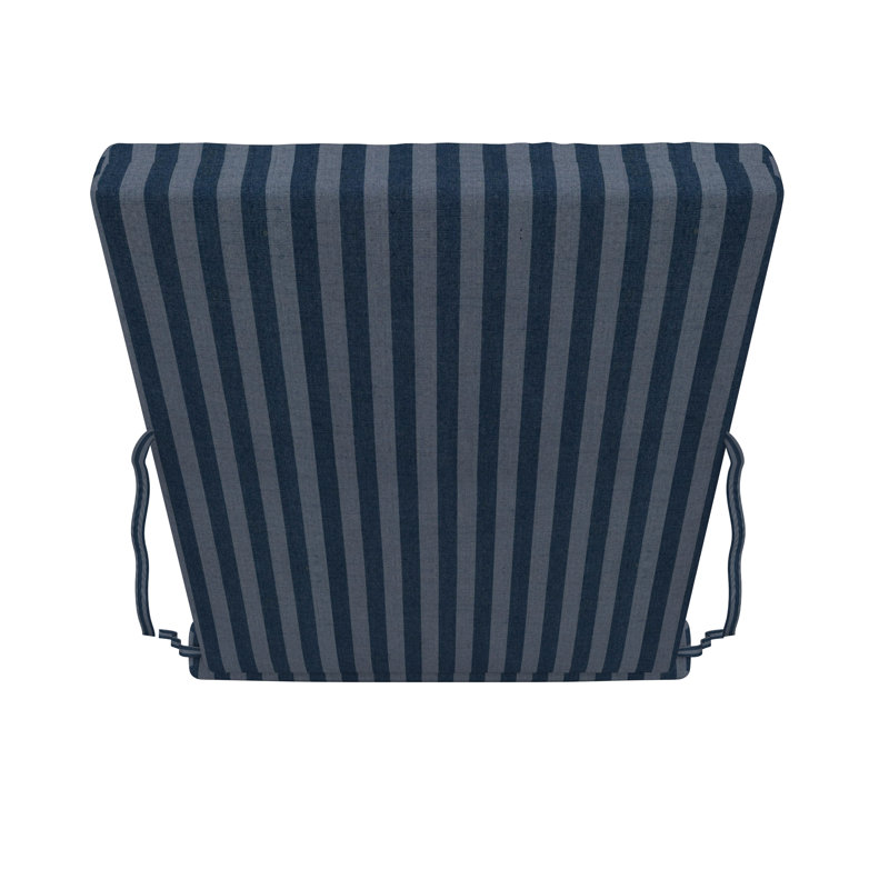 Coussin de chaise longue d'extérieur Kacy Sunbrella®, L 25 po x P 47 po, Sail Away Denim