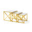 Aida White Marble Effect & Gold Nesting Tables Set of 3 -1705768482