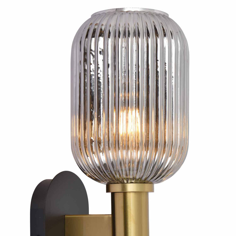 Alyia Steel Wallchiere, Smoked Glass