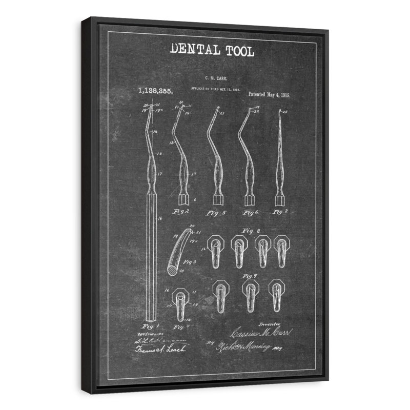 Équipements dentaires BW Westcott, Cadre flottant noir, 27 po x 40 po