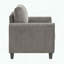 Fauteuil club classique, tissu chenille et ressorts ensachés