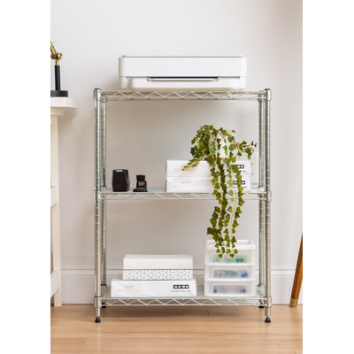 Support de rangement ajustable en chrome de 24 po de hauteur IRIS