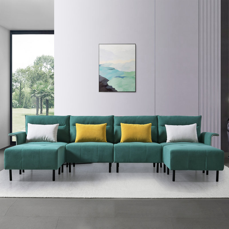 Sofa, Green Velvet