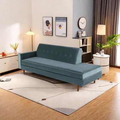 Chaise longue en tissu de luxe