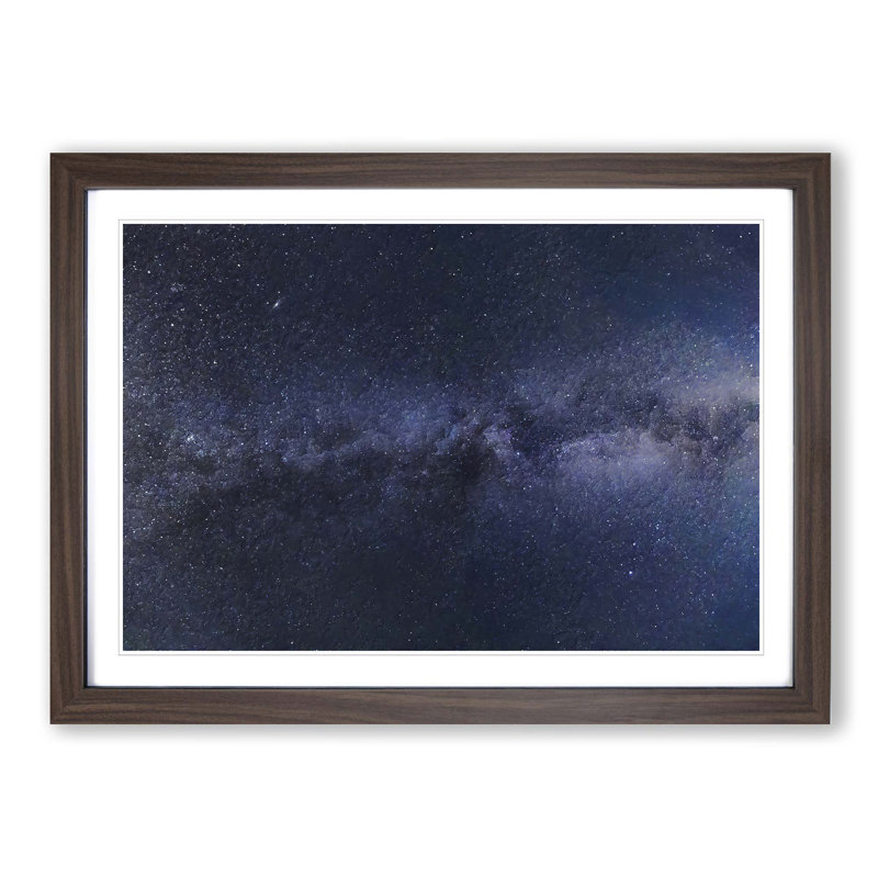 Universe Vol.59 in Abstract - Picture Frame Graphic Art Print, 48cm H x 65cm W x 2cm D, Walnut Framed
