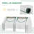 Outsunny 6' x 3' x 3' Portable Greenhouse, Garden Green House with 2 PE/Plastic Covers, Steel Frame and 2 Roll Up Windows, Clear-118112041