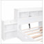 Lit plateforme avec rangement et tablettes coulissantes, lit gigogne simple et 2 tiroirs-1327918038