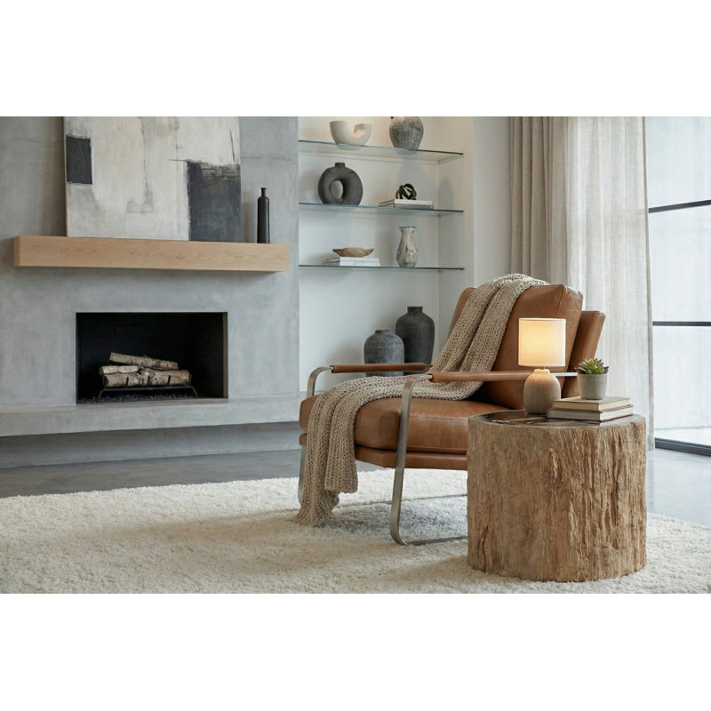 Chaka Petrified Stool, Rough, Cream