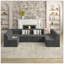 Canapé d'angle Canapé modulaire compressé Canapé en velours côtelé de style minimaliste moderne-118043463