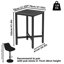 Mianca Marble Top Metal Base Dining Table-795029426