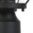 Modern Black Outdoor Lantern Post Head With Clear Glass