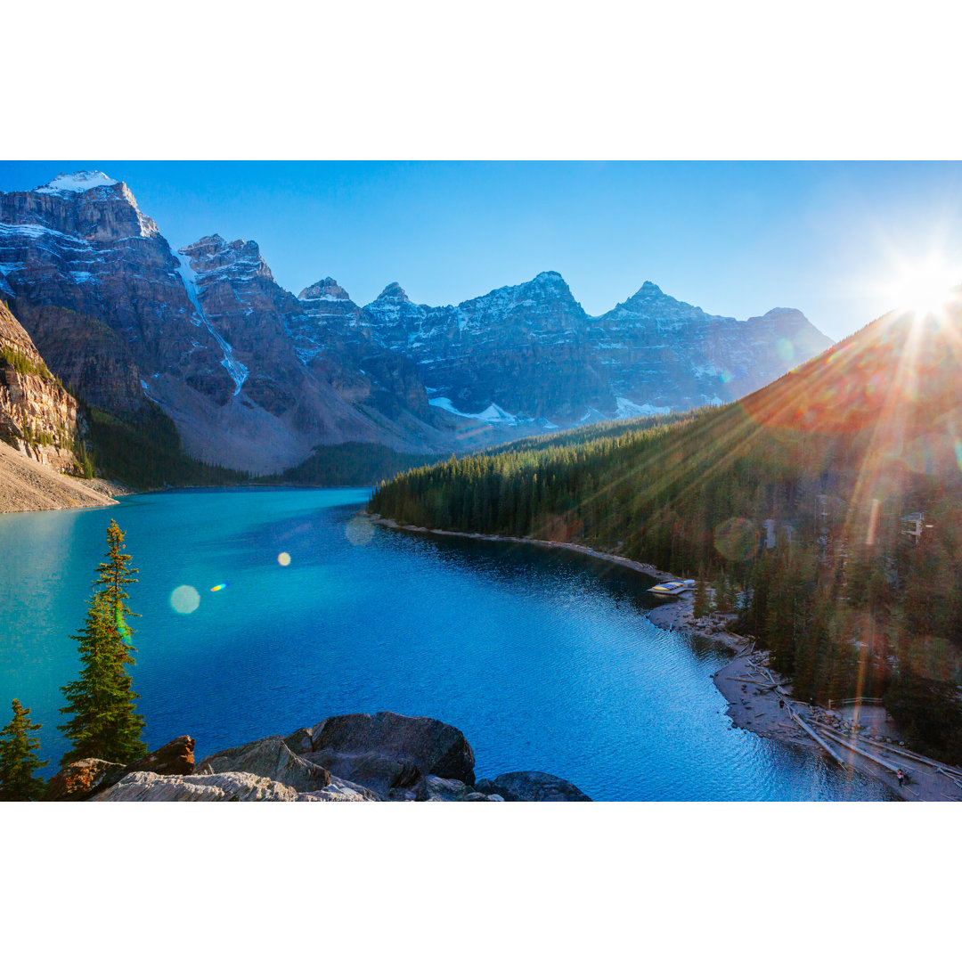 Leinwandbild Moraine Lake, Lake Louise, Banff National Park, Alberta, Kanada