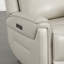 Fauteuil inclinable électrique en cuir véritable avec appui-tête réglable-1324257804