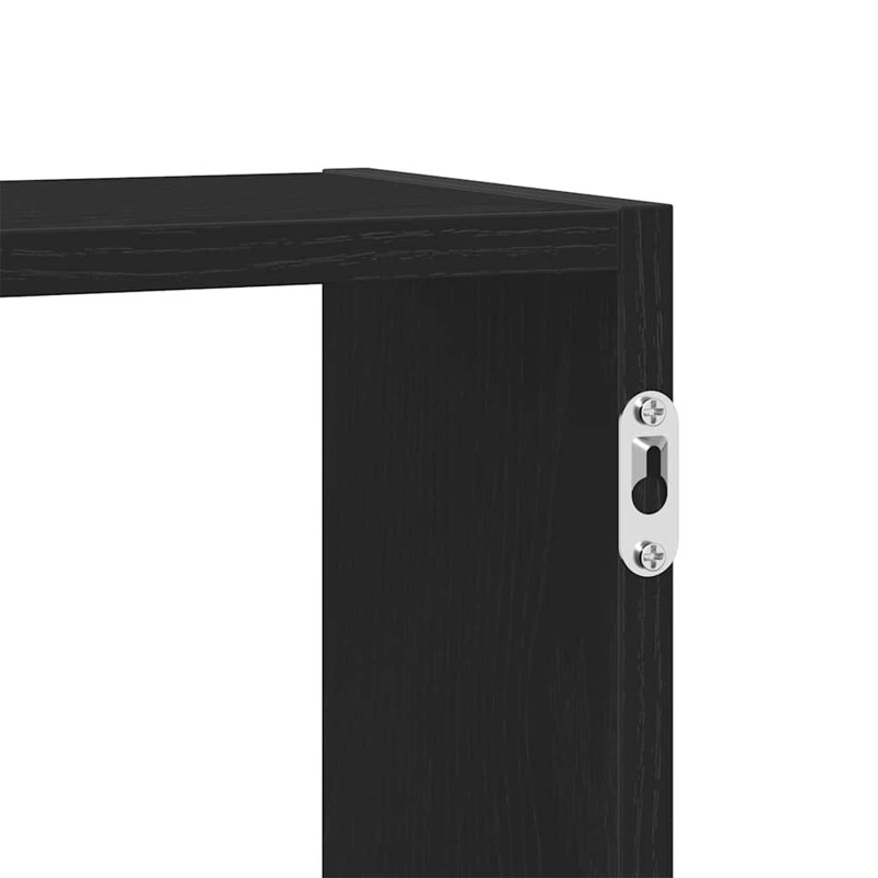Tablette murale en bois d'ingénierie, Noir