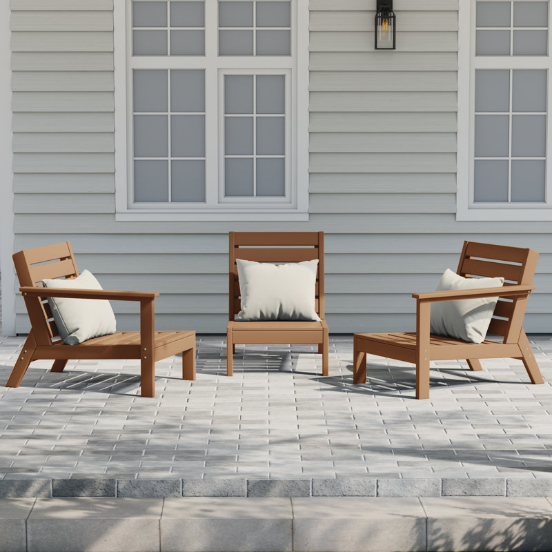 3-Piece Deep Seating Set, Teak