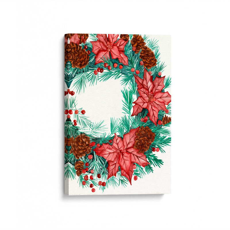 «Yuletide Harmony I» par Melissa Wang, reproduction d'art sur toile, H 24 po x l 18 po, Toile tendue, Ne s’applique pas