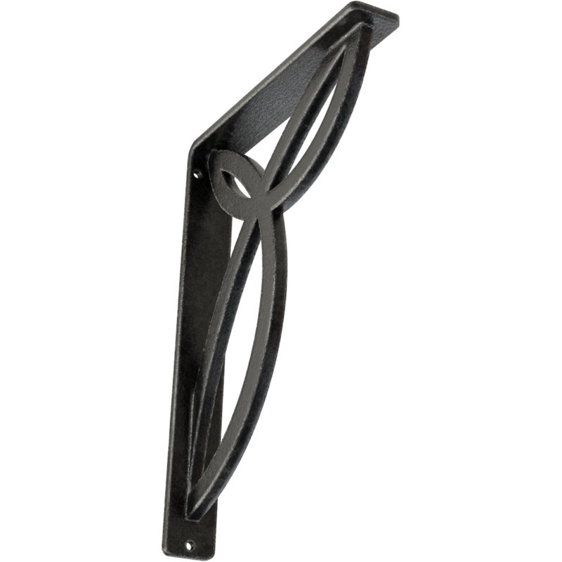 Support en fer forgé Versailles, Étain antique, H 10 po x l 1,5 po x P 7,5 po