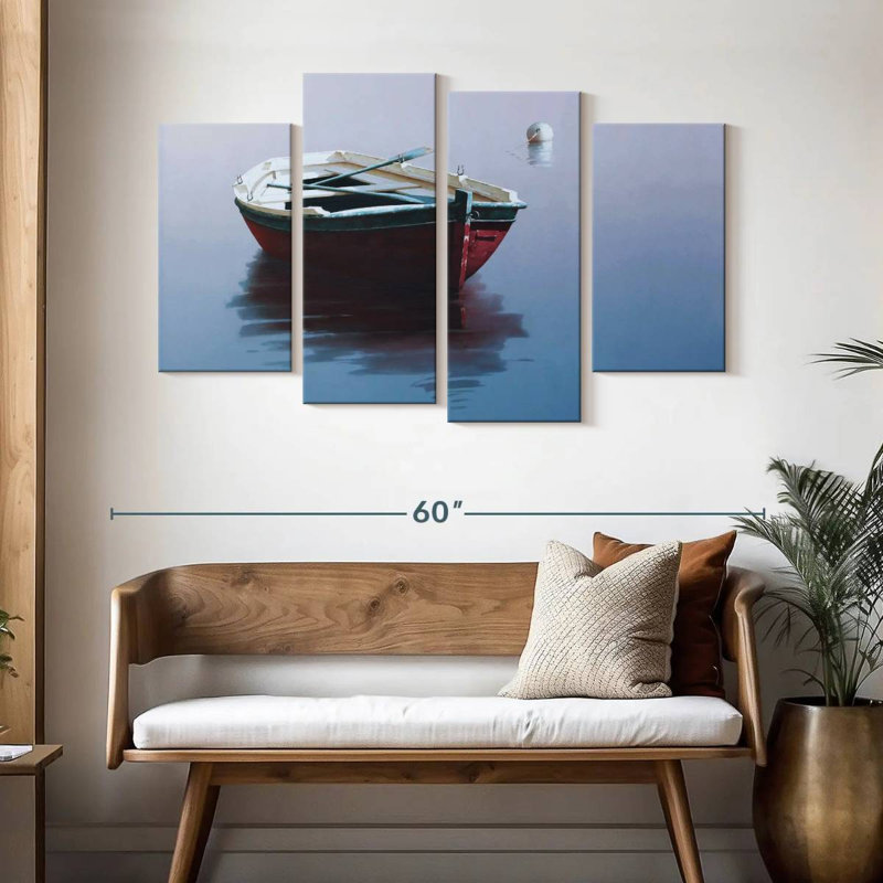 Mehar Lonely Boat III, H 32 po x l 52 po