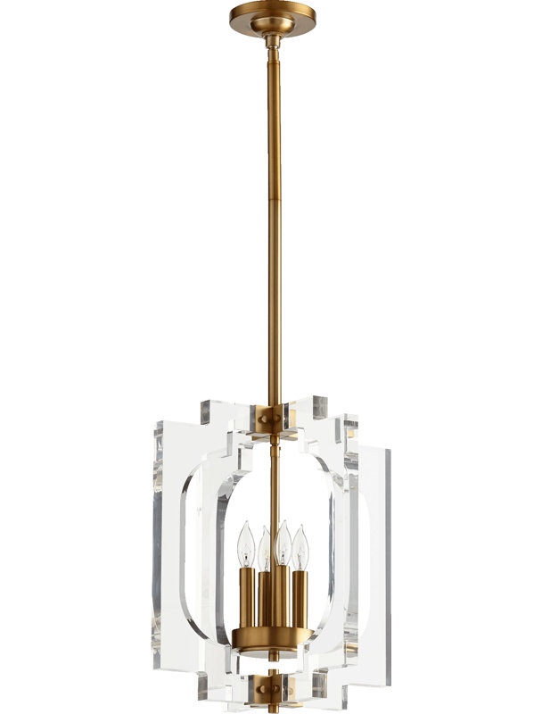 Lustre géométrique à 4 lumières Pavan