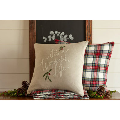 Wonderful Life Linen Throw Pillow