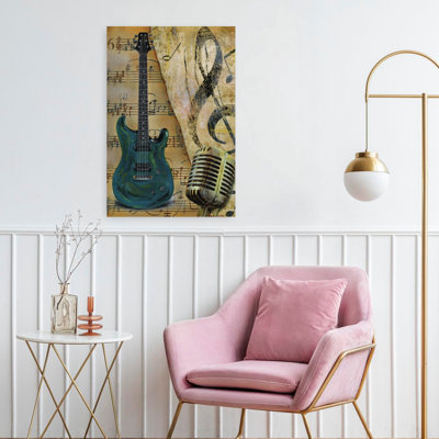 Guitar II Abstract Contemporary Art