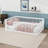 Full Wooden Floor Bed With Guardrails-2059495607