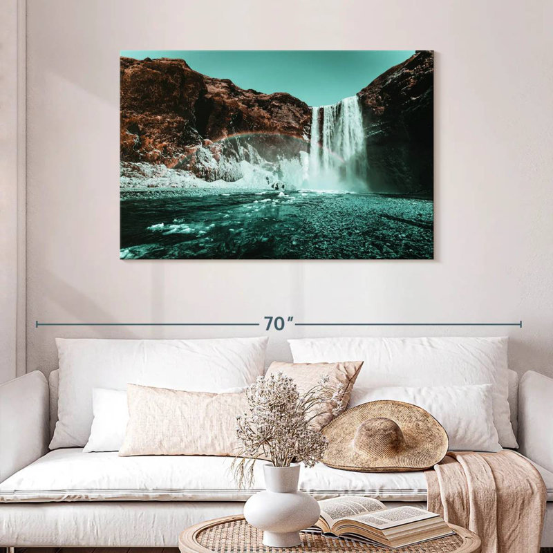 Ravi Waterfall Rainbow Retro Pop, 30" H x 45" W