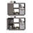 Accent Storage Cabinet in Modern Gray Finish