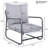 Orlune Modern Minimalist Aluminum Patio Armchair with Deep Water-Repellent Cushions-128843147