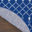 Tapis bleu / blanc à motif géométrique Ellar-1320465991
