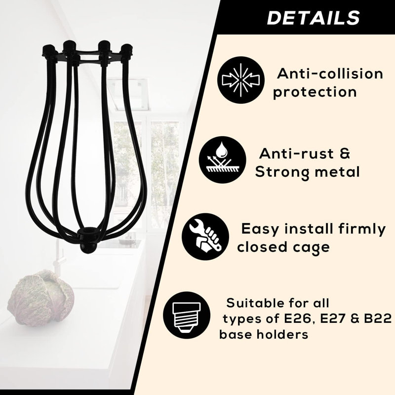 18cm H Metal Novelty Lamp Shade, Brushed Silver