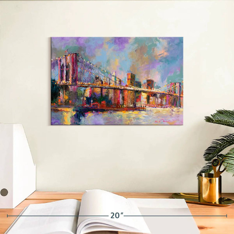 Couleurs du pont Ravi Brooklyn, H 8 po x l 12 po