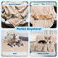 Couverture imperméable pour animaux de compagnie PETMAKER - Jeté réversible en polaire sherpa 50 x 60 pouces protégeant les canapés, les voitures et les lits des déversements, des taches et des poils d'animaux - Housse lavable pour canapé (Gris)-126733316-126733318