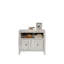 Lateral File With Clutter-Free Design, White Finish