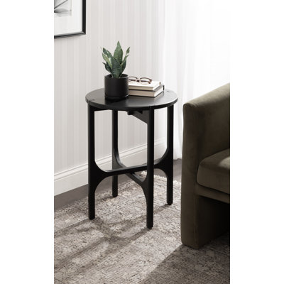 Kroscove Geometric Mango Wood Side Table