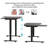 L-Shaped 59" Height Adjustable Electric Standing Desk, Sit And Stand Up Computer Desk For Home Office Black-1323630932-1323630935