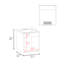 Meuble-lavabo de salle de bain H 20,8 po, 2 portes-167764227