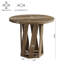 Petite table de salle à manger 31,5 "en bois pour 2 à 4 personnes