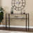 42'' Glass Top Console Table